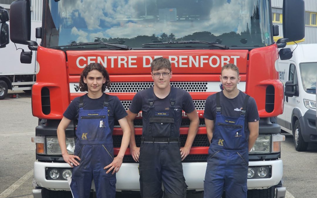 3 nouveaux apprentis diplômés au Mouret