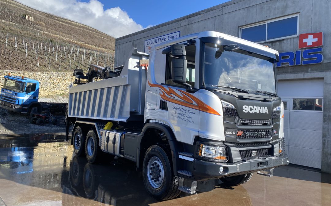 Un nouveau Scania pour Courtine Yann Transports Sàrl